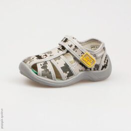 221018-12 Сандалии текстильные для мальчики серый