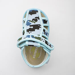 221022-12 Сандалии текстильные для мальчики голубой фото №4