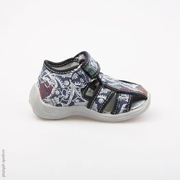 221023-12 Сандалии текстильные для мальчики светло-синий фото №2