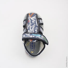 221023-12 Сандалии текстильные для мальчики светло-синий фото №4