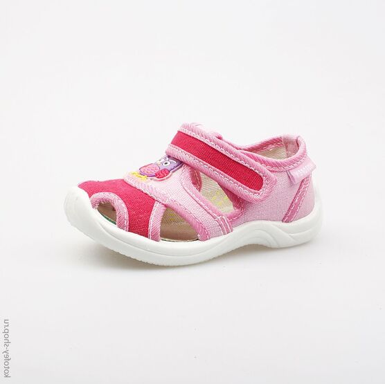 221026-12 Текстильная обувь для девочки роз-фук