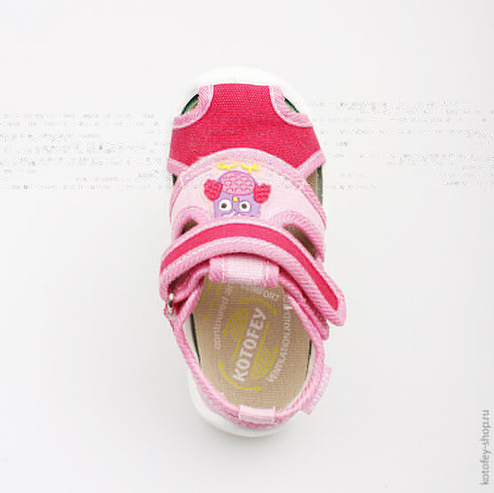 221026-12 Текстильная обувь для девочки роз-фук фото №4