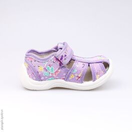 221031-11 Босоножки текстильные для девочки сиреневый фото №2