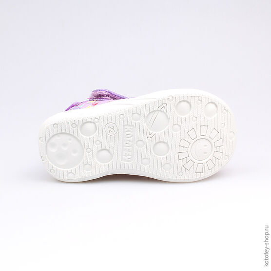 221031-11 Босоножки текстильные для девочки сиреневый фото №3