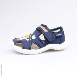 221032-12 Сандалии текстильные для мальчики светло-синий
