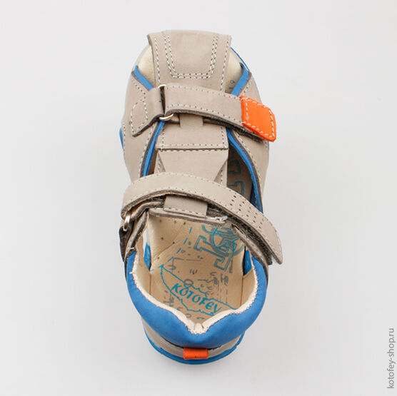 222065-22 Сандалии для мальчики серый фото №4