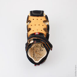 222068-21 Сандалии для мальчики син-жел фото №4