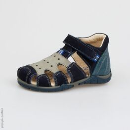 222068-22 Сандалии для мальчики син-сер