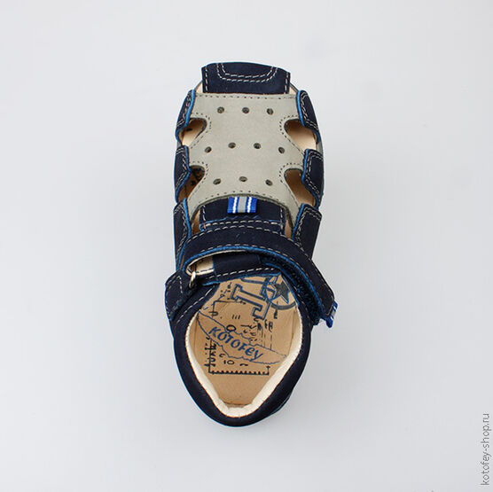 222068-22 Сандалии для мальчики син-сер фото №4