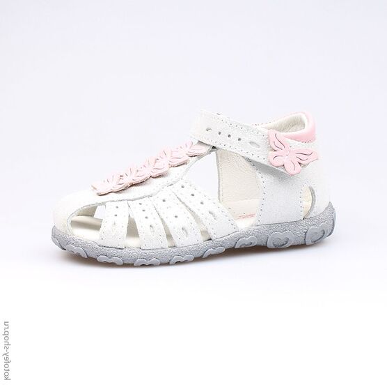 222071-24 Босоножки для девочки серебряный