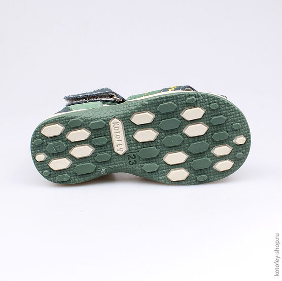 222079-22 Сандалии для мальчики син-зел фото №3