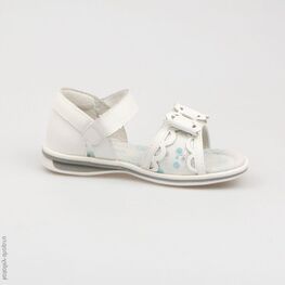 222081-23 Босоножки для девочки белый фото №2
