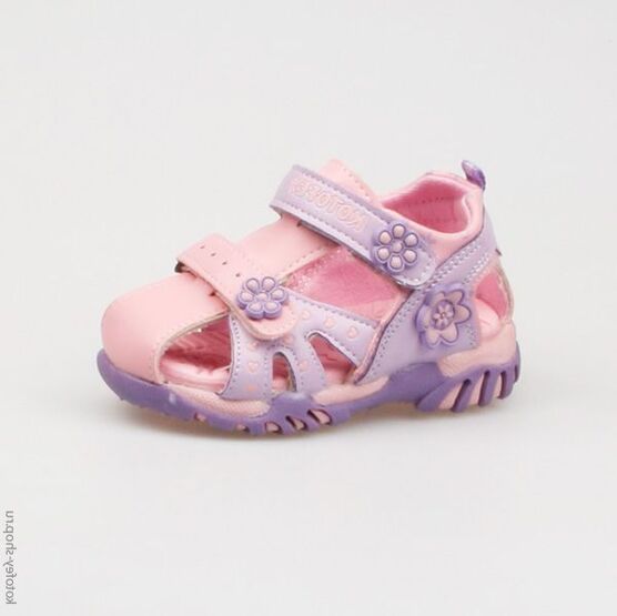 223005-13 Пляжная обувь для девочки роз-сир