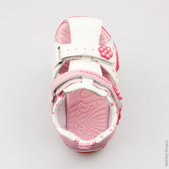 223005-14 Пляжная обувь для девочки белый фото №4