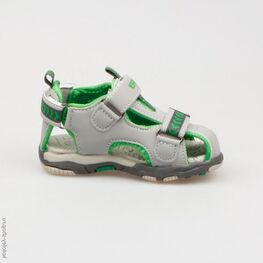 223009-11 Пляжная обувь для мальчики сер-зел фото №2