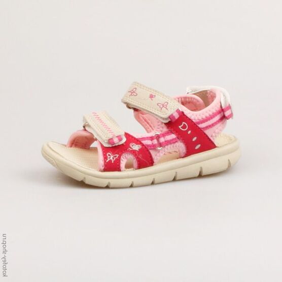 224004-11 Пляжная обувь для девочки фук-беж