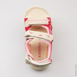 224004-11 Пляжная обувь для девочки фук-беж фото №4