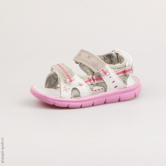 224004-12 Пляжная обувь для девочки бел-сер