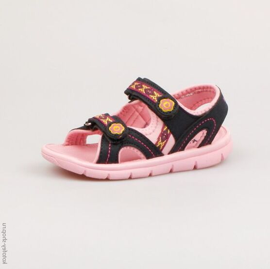 224005-12 Пляжная обувь для девочки син-роз