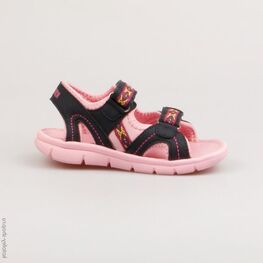 224005-12 Пляжная обувь для девочки син-роз фото №2