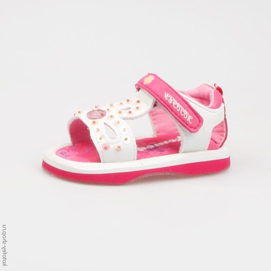 225008-11 Пляжная обувь розовый для девочки розовый