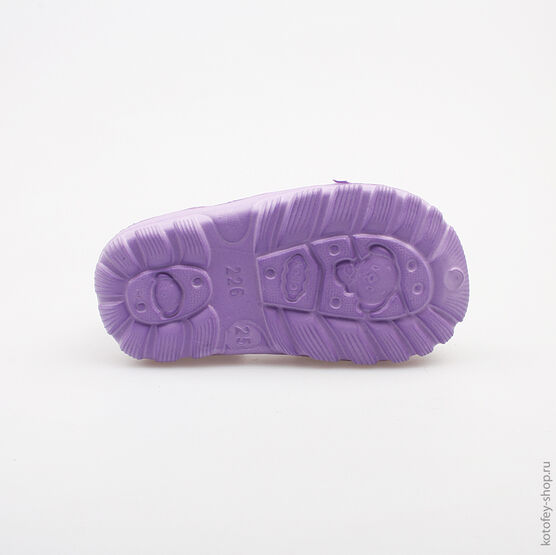 225022-01 Пляжная обувь сиреневая для девочки сиреневый фото №3