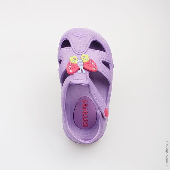 225022-01 Пляжная обувь сиреневая для девочки сиреневый фото №4