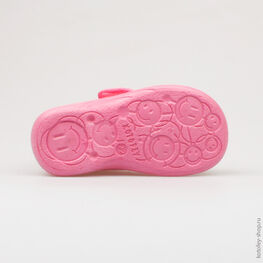 231065-71 Босоножки текстильные для девочки роз-сер фото №3