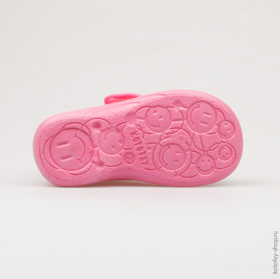 231065-71 Босоножки текстильные для девочки роз-сер фото №3