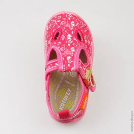 231070-71 Текстильная обувь для девочки фуксия фото №4