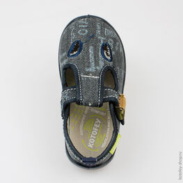 231073-71 Текстильная обувь для мальчики светло-синий фото №4