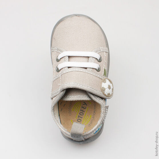 231081-12 Текстильная обувь для мальчики серый фото №4