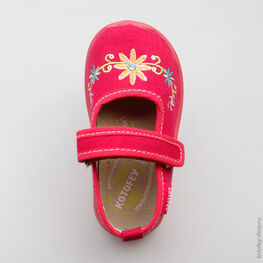 231083-11 Текстильная обувь для девочки фуксия фото №4