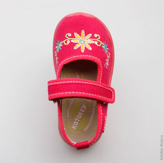 231083-11 Текстильная обувь для девочки фуксия фото №4