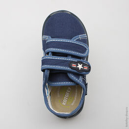 231084-12 Текстильная обувь для мальчики светло-синий фото №4