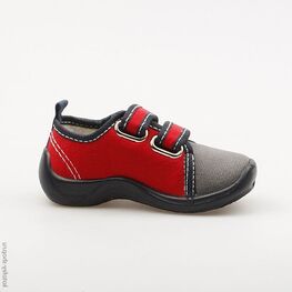 231085-12 Текстильная обувь для мальчики красный фото №2
