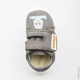 231086-12 Текстильная обувь для мальчики серый фото №4