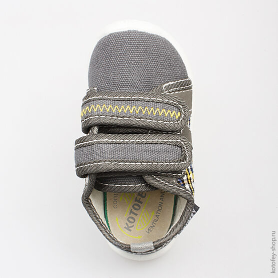 231087-11 Текстильная обувь для мальчики серый фото №4