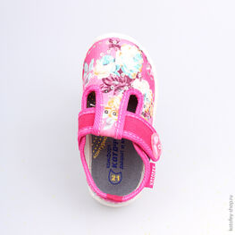 231088-11 Текстильная обувь для девочки розовый фото №4