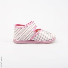 231091-71 Текстильная обувь для девочки роз-сер фото №2