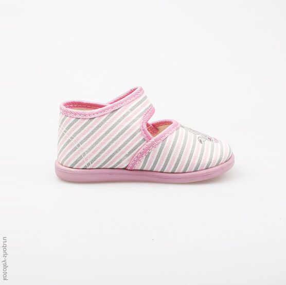 231091-71 Текстильная обувь для девочки роз-сер фото №2