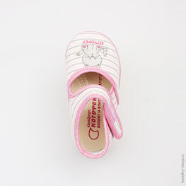 231091-71 Текстильная обувь для девочки роз-сер фото №4