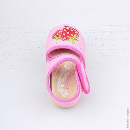 231096-71 Текстильная обувь для девочки розовый фото №4