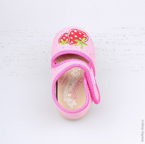 231096-71 Текстильная обувь для девочки розовый фото №4