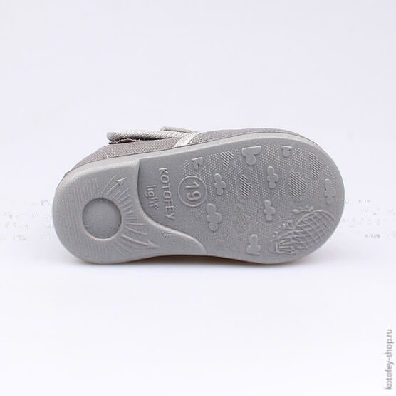 231098-71 Текстильная обувь для мальчики серый фото №3