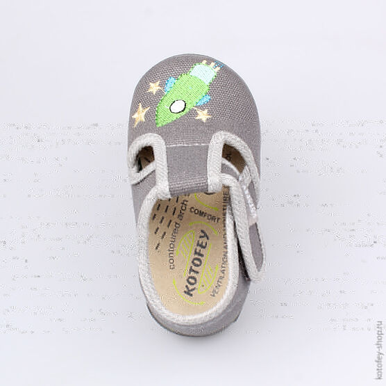 231098-71 Текстильная обувь для мальчики серый фото №4