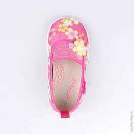 231108-11 Текстильная обувь для девочки фуксия фото №4