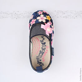 231108-12 Текстильная обувь для девочки светло-синий фото №4