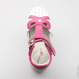 232059-22 Туфли для девочки бел-фук фото №4