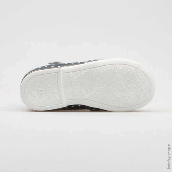 232059-23 Туфли для девочки син-бел фото №3